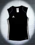 «Adidas» Czarny Damski Sportowy Podkoszulek do Biegania, Sportu / XS