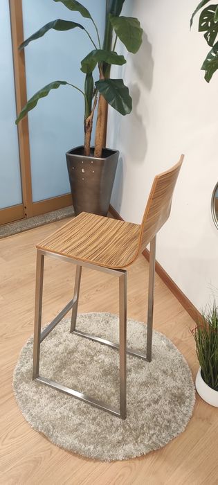 Cadeira alta em inox