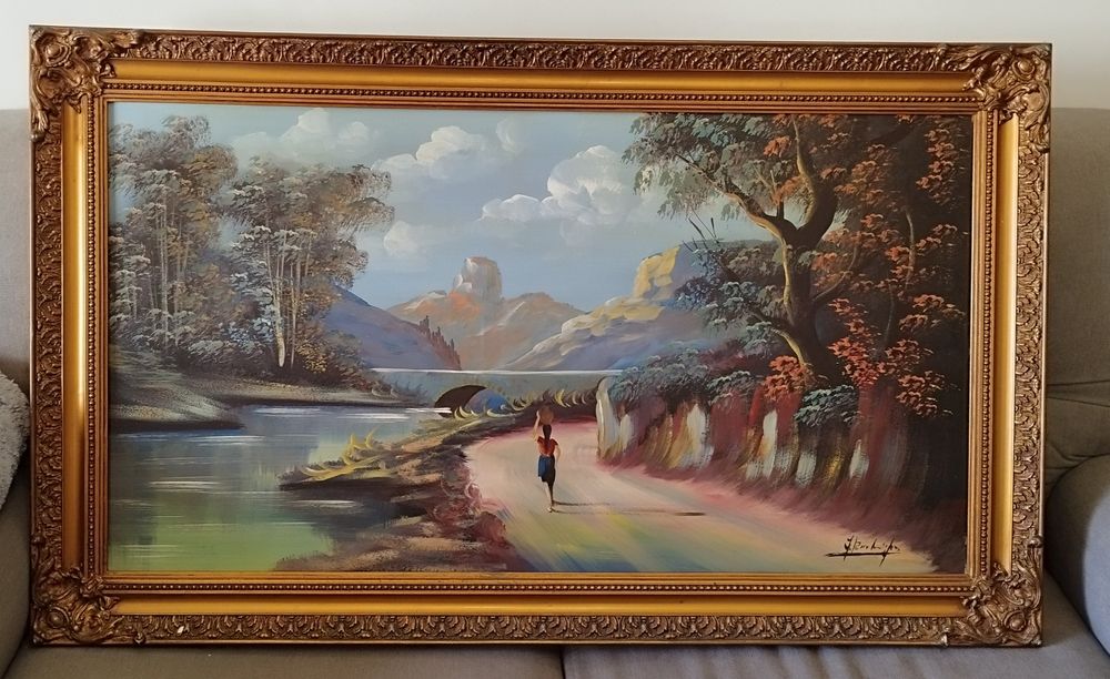 Quadro assinado a óleo 75/125