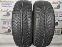 2 шт. 215/60 R17 Goodyear Vector 4Seasons шини б/у, 7 мм,