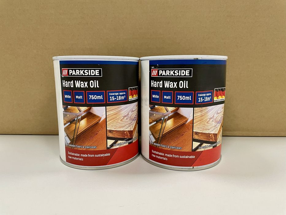 Масло-воск мат БЕЛЫЙ для дерева (полов/лестниц/мебели) 750мл PARKSIDE