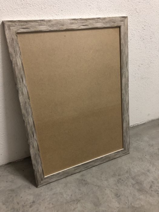 Moldura 50x70cm castanho acinzentado