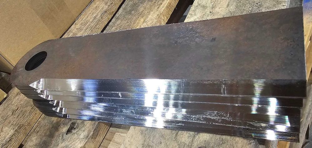 Nóż przystawki rozdrabniacza 240x60x6 Capello Waryński, cały z Hardoxu