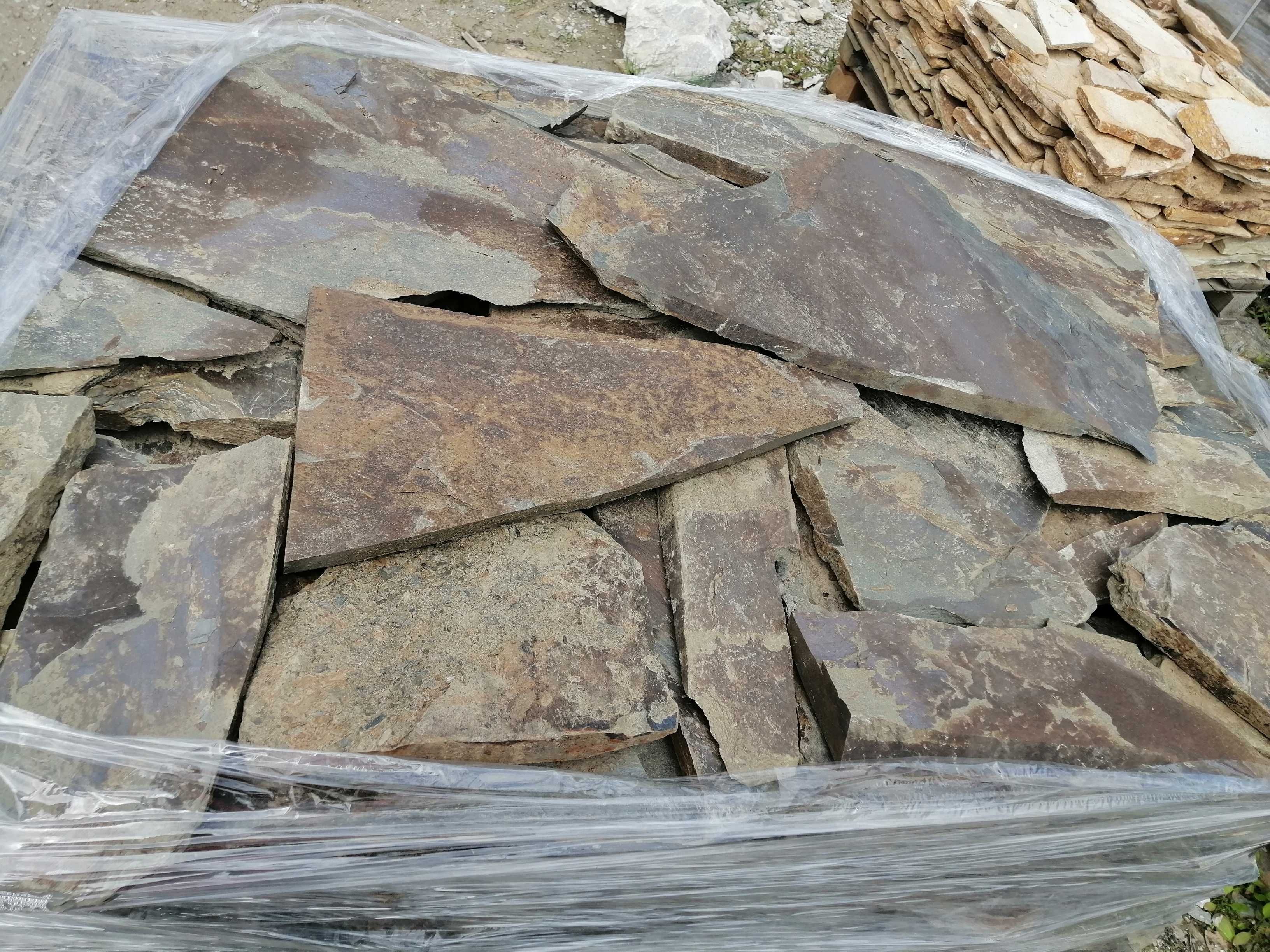 Łupek szarogłazowy na elewację taras ścianę gr 1-3 cm kamień naturalny