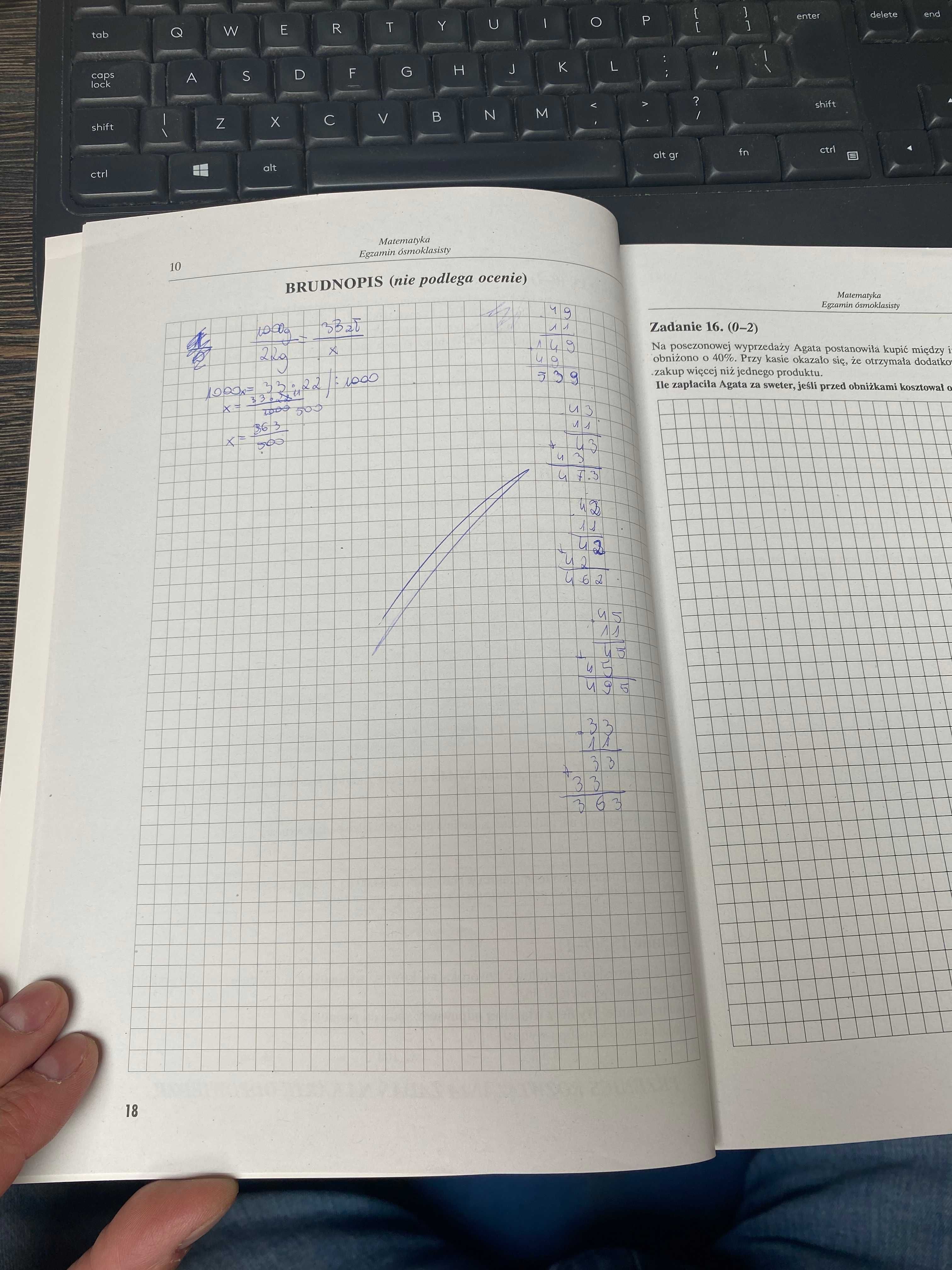Matematyka - Arkusze krok po kroku Egzamin Ósmoklasisty Operon