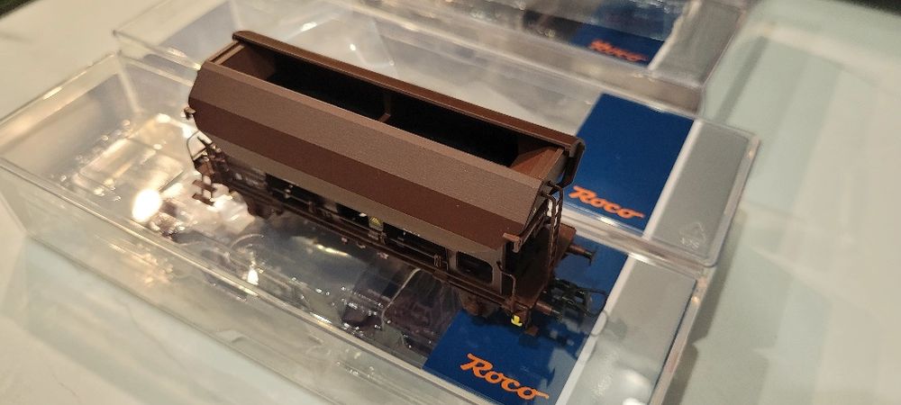 Roco 76022 QBB zestaw 2 wagonów z uchylnym dachem h0 1:87 nie PKP Tdds