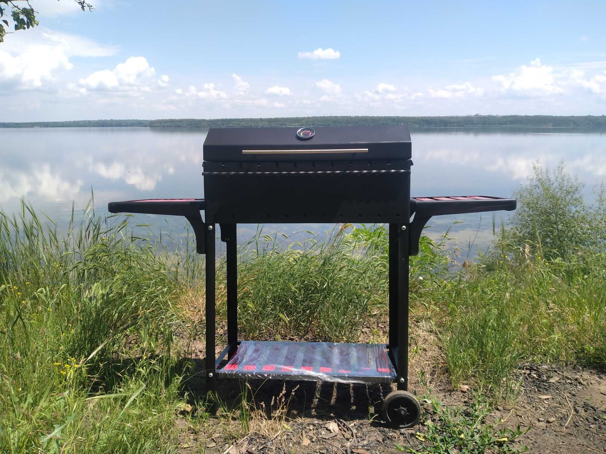 Мангал-барбекю, казан  жаровня знижка 10% ЕкоТепло Україна BBQ 670 RED