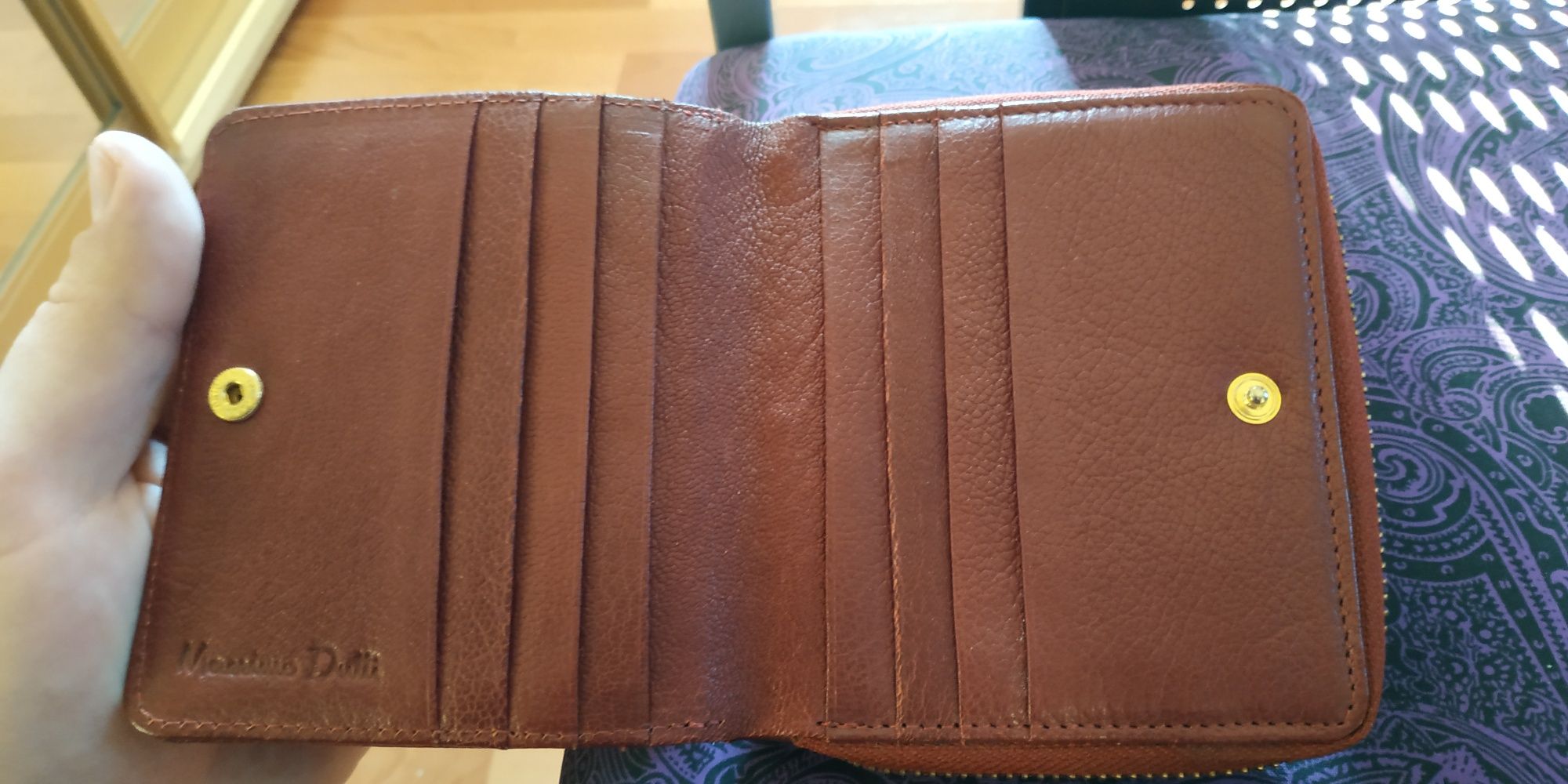 Женский кожаный кошелёк портмоне Massimo Dutti