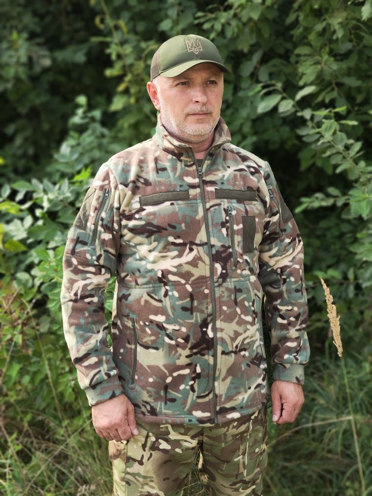 Тактична кофта Фліс мультикам 300 г/м2, 5 карманів
