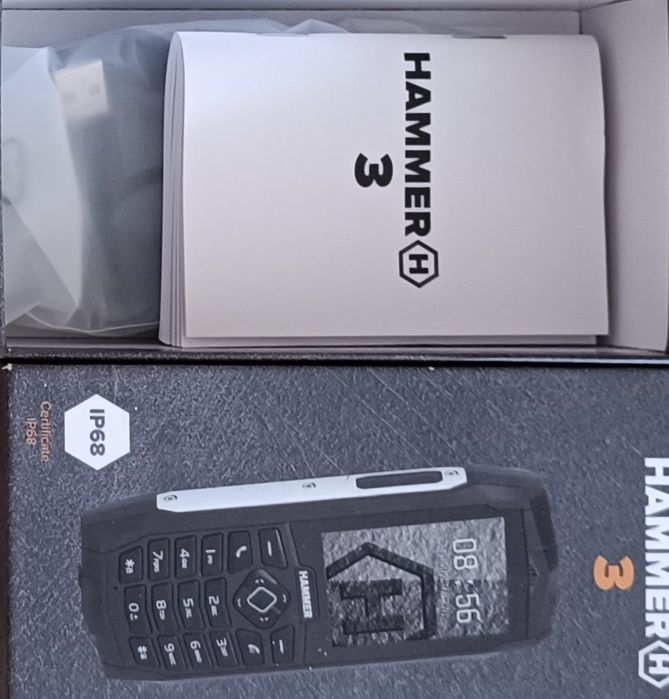 Телефон HAMMER 3. Новый в коробке, водонепроницаемый, противоударный.