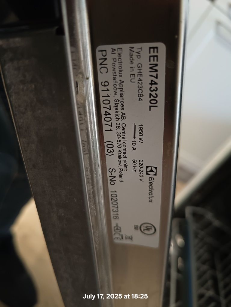 Electrolux EEM74320L GHE43364 Sprawna! Na działkę lub na części