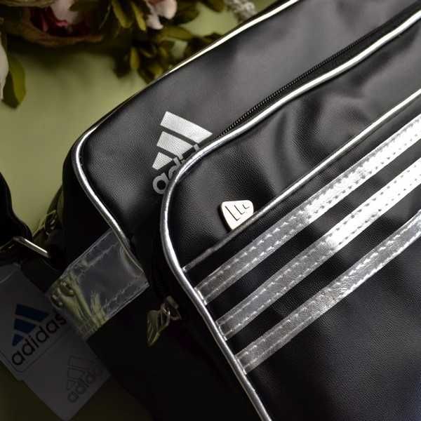 Містка сумка через плече Adidas класика чорна рюкзак портфель