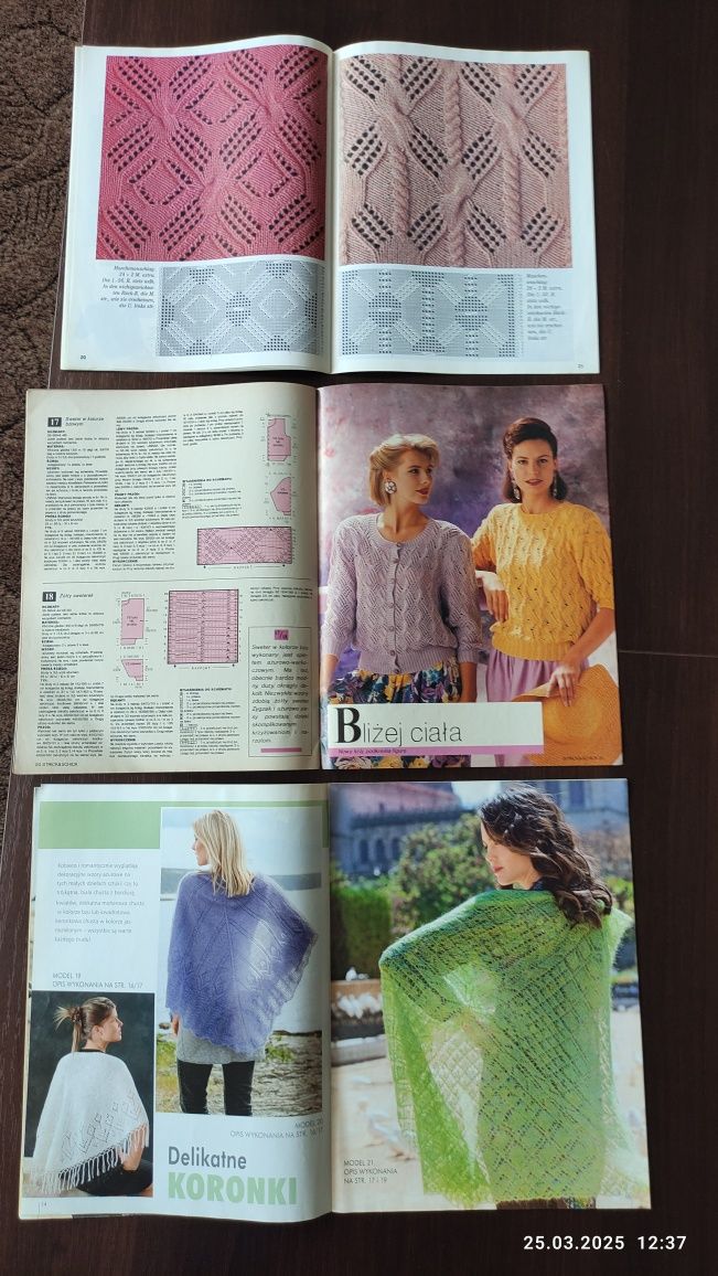 Burda, Diana, modne wzory i dzianiny