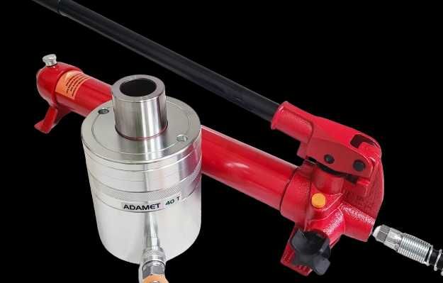 Siłownik przelotowy do łożysk tulei prasa hydrauliczna 40 ton skok 40