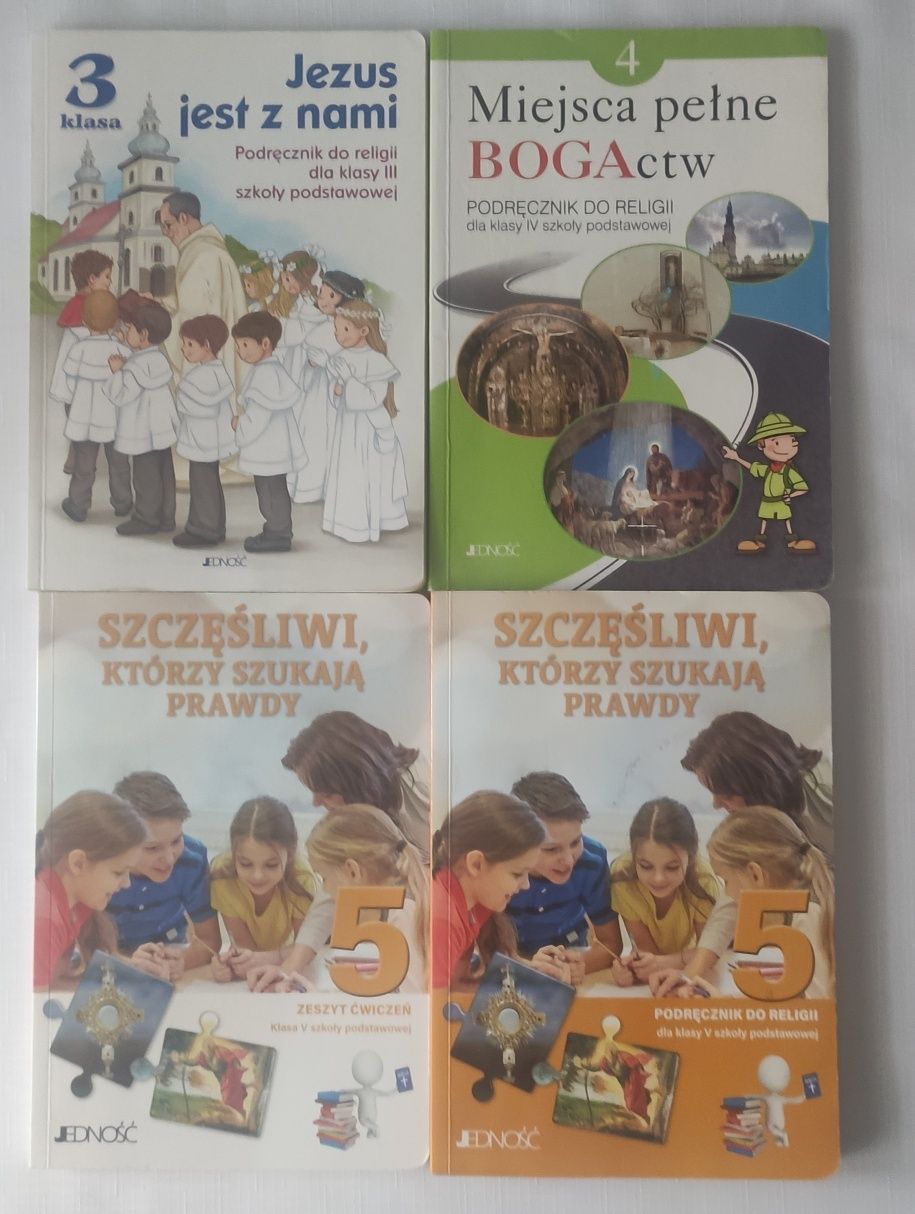 Książki do Religii klasa 3, 4, 5