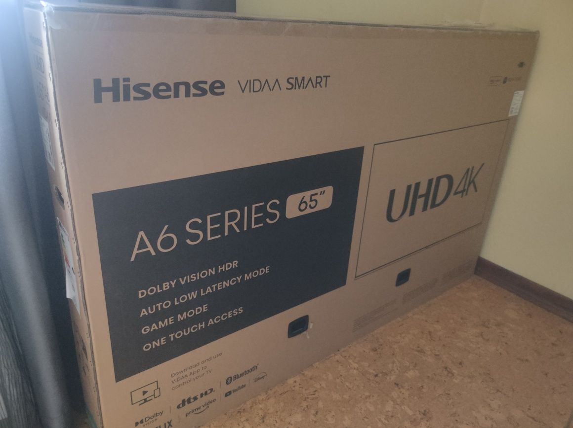 TV Hisense 65A63H (nova dentro da caixa)