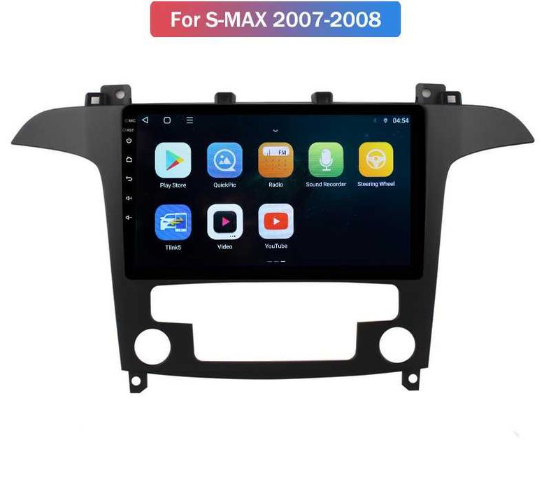 AutoRadio Para Ford S-max-Android 13 -32Gb-64Gb-Carplay Montagem