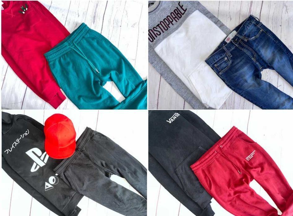 r.158-164 Mega paka 51szt zestaw ubranek dla Synka chłopca nike adidas