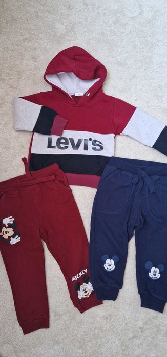 Bluza Levi's i spodnie dresowe Myszka Miki 86-92 Smyk