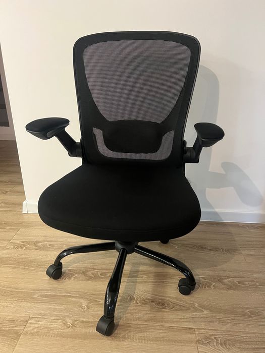 Fotel biurowy krzesło obrotowe , składane podłokietniki