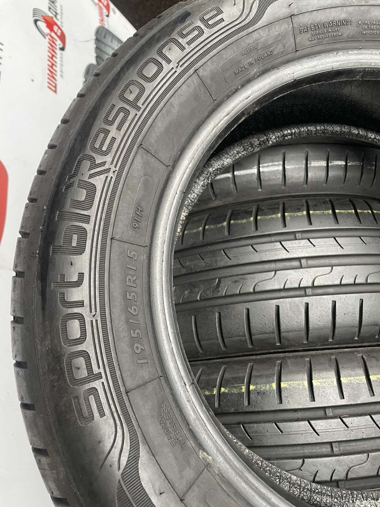 Шини 195/65 R15 Dunlop літо 2022р 6.6/6,2мм