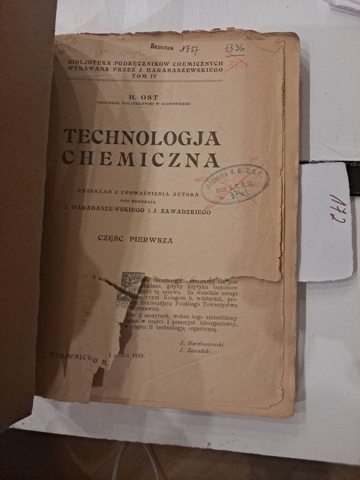 H.Ost technologia chemiczna
