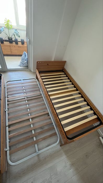 Cama de Solteiro Dupla - Madeira Maciça