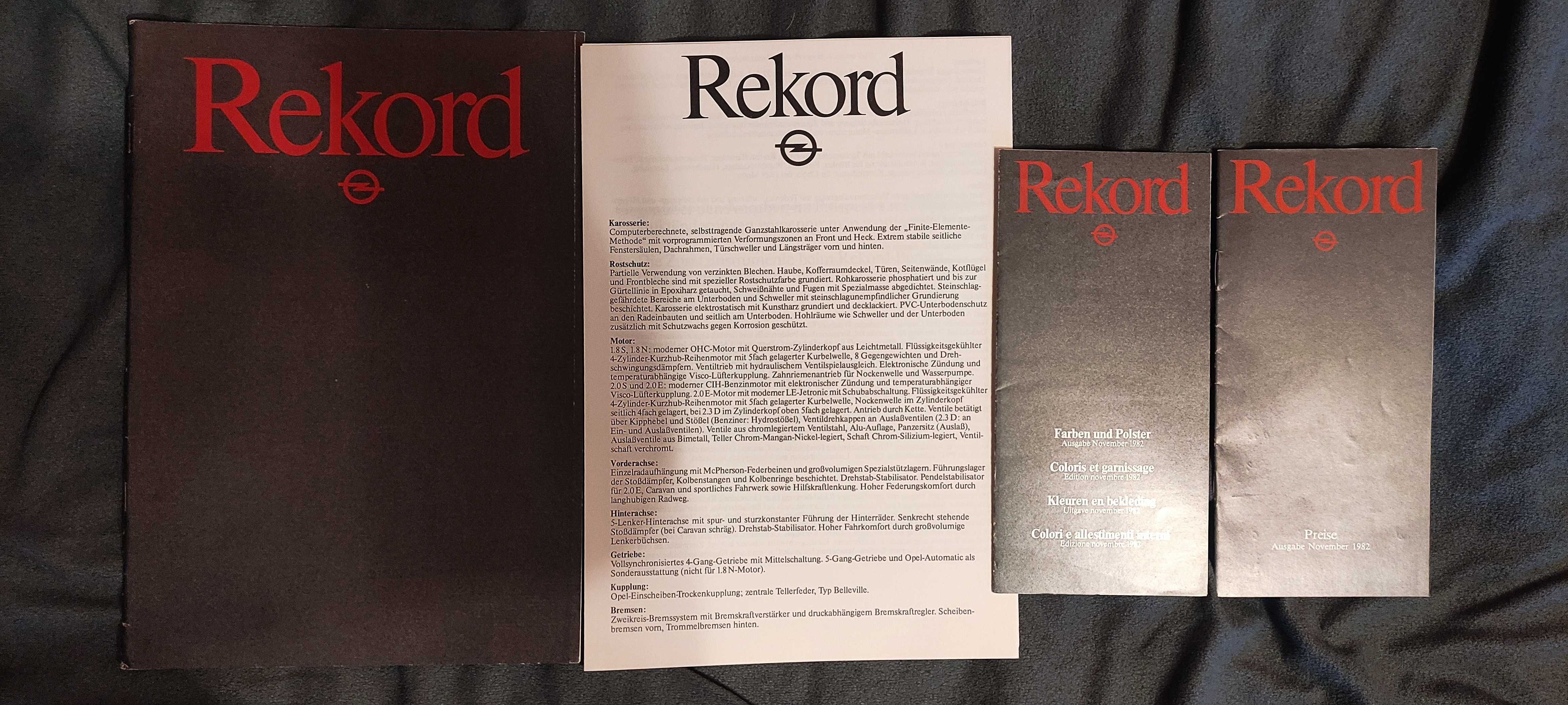 Prospekt Opel Rekord