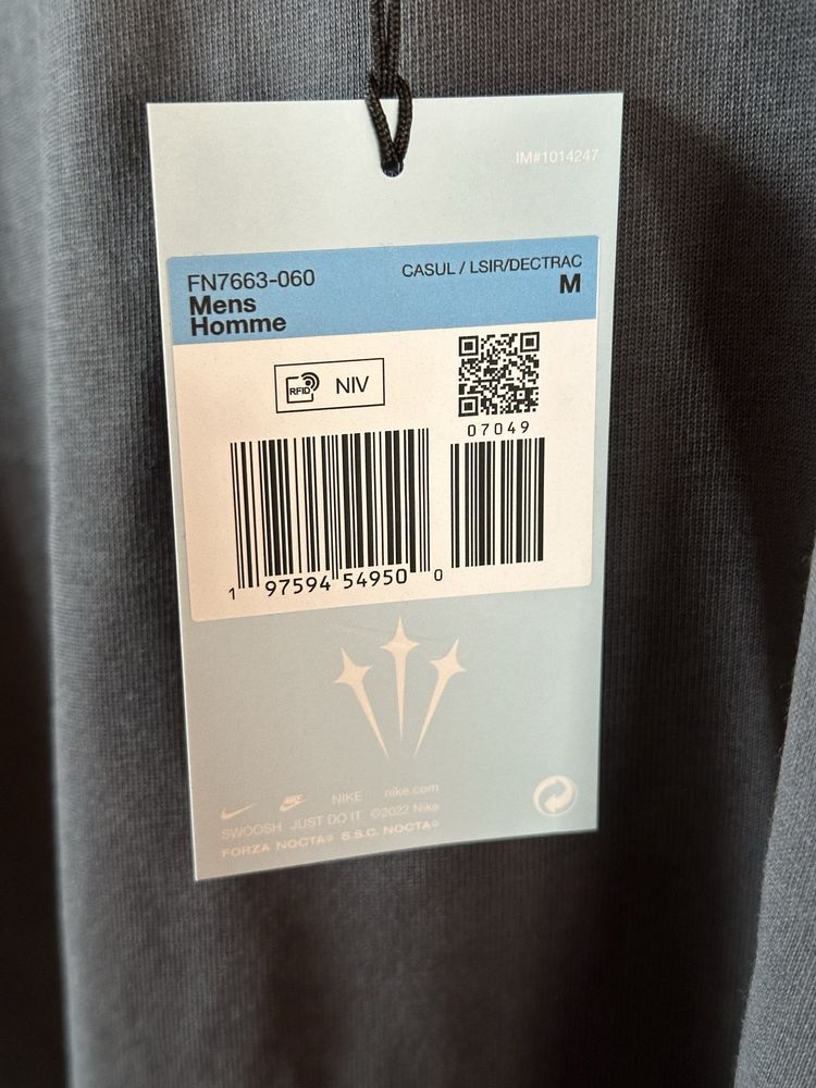 Nike x NOCTA Big Body CS Tee 'Anthractive'