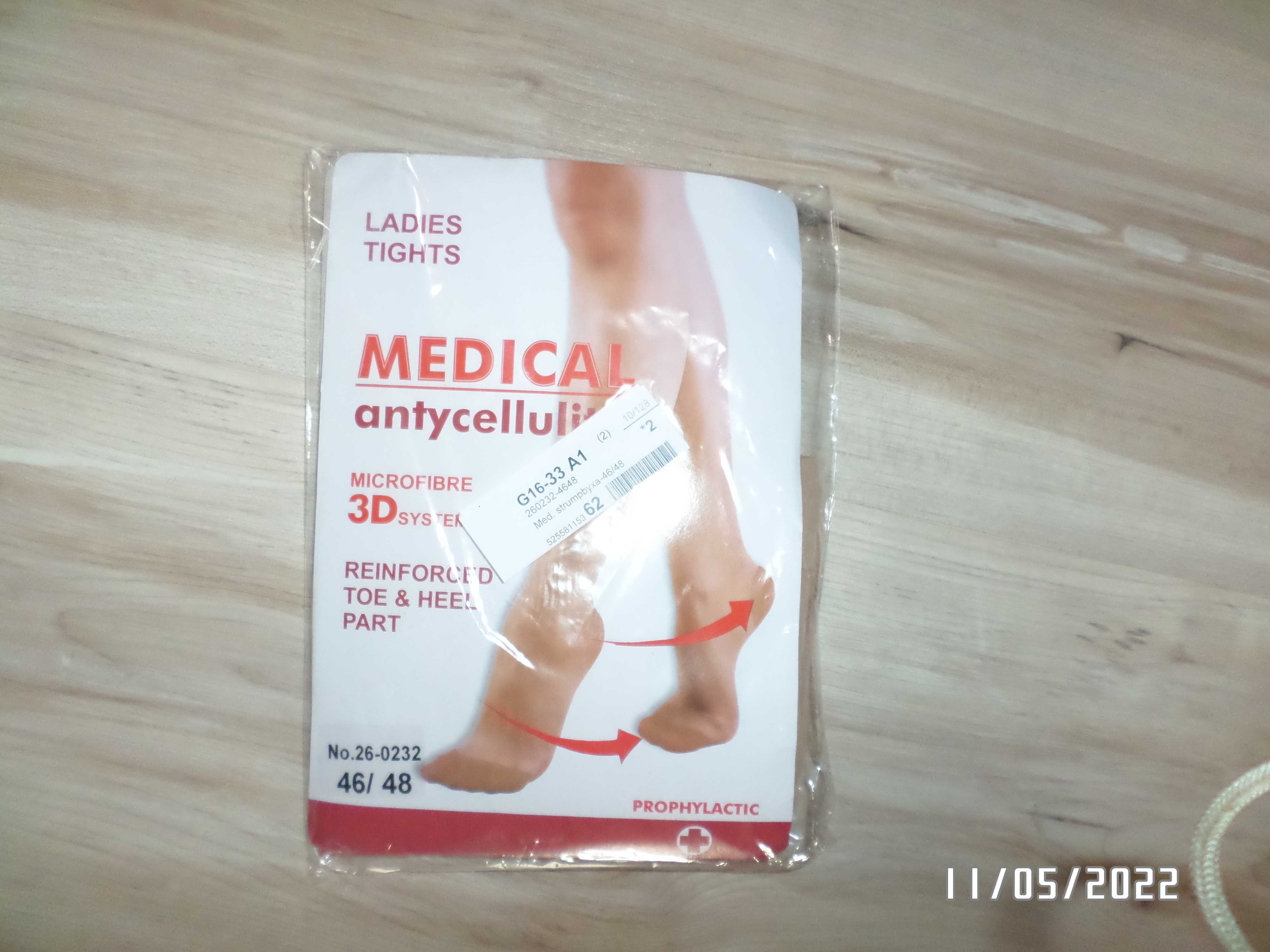 MEDICAL– rajstopy   medyczne antycellulitowy-46/48