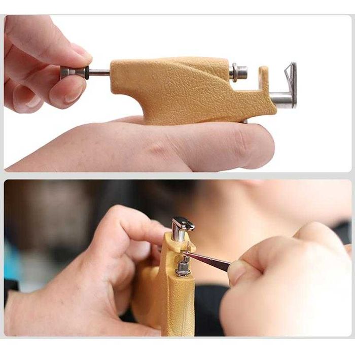 Kit Furação de Orelhas - pistola + 98 brincos (novos)
