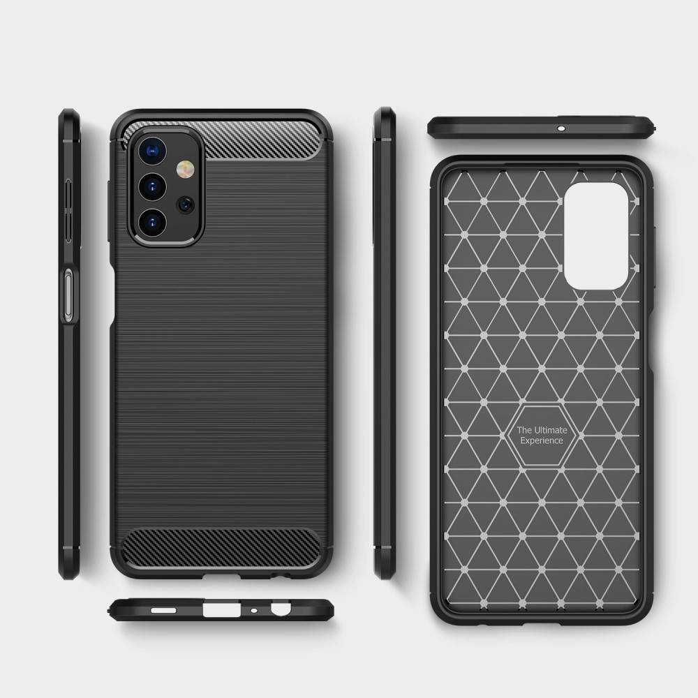 etui Carbon Case czarne do Samsung 4G/5G: A12, A22, A32, A52/A52s, A72