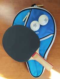 Raquete de Ping Pong Artengo + 2 Bolas + 1 Estojo para a raquete