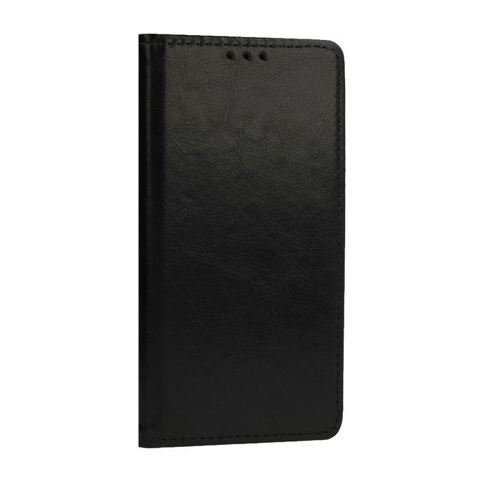 Kabura Pozioma Book Special Do Xiaomi Redmi 10A Czarna (Skóra)