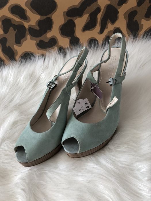 Szpilki sandały mięta 41 NOWE