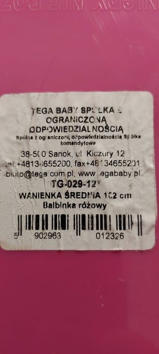 Wanienka do kąpieli