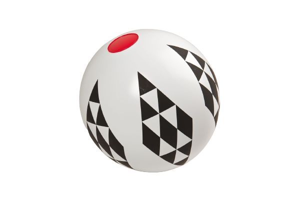 Piłka 40Cm Biało-Czarna Romby