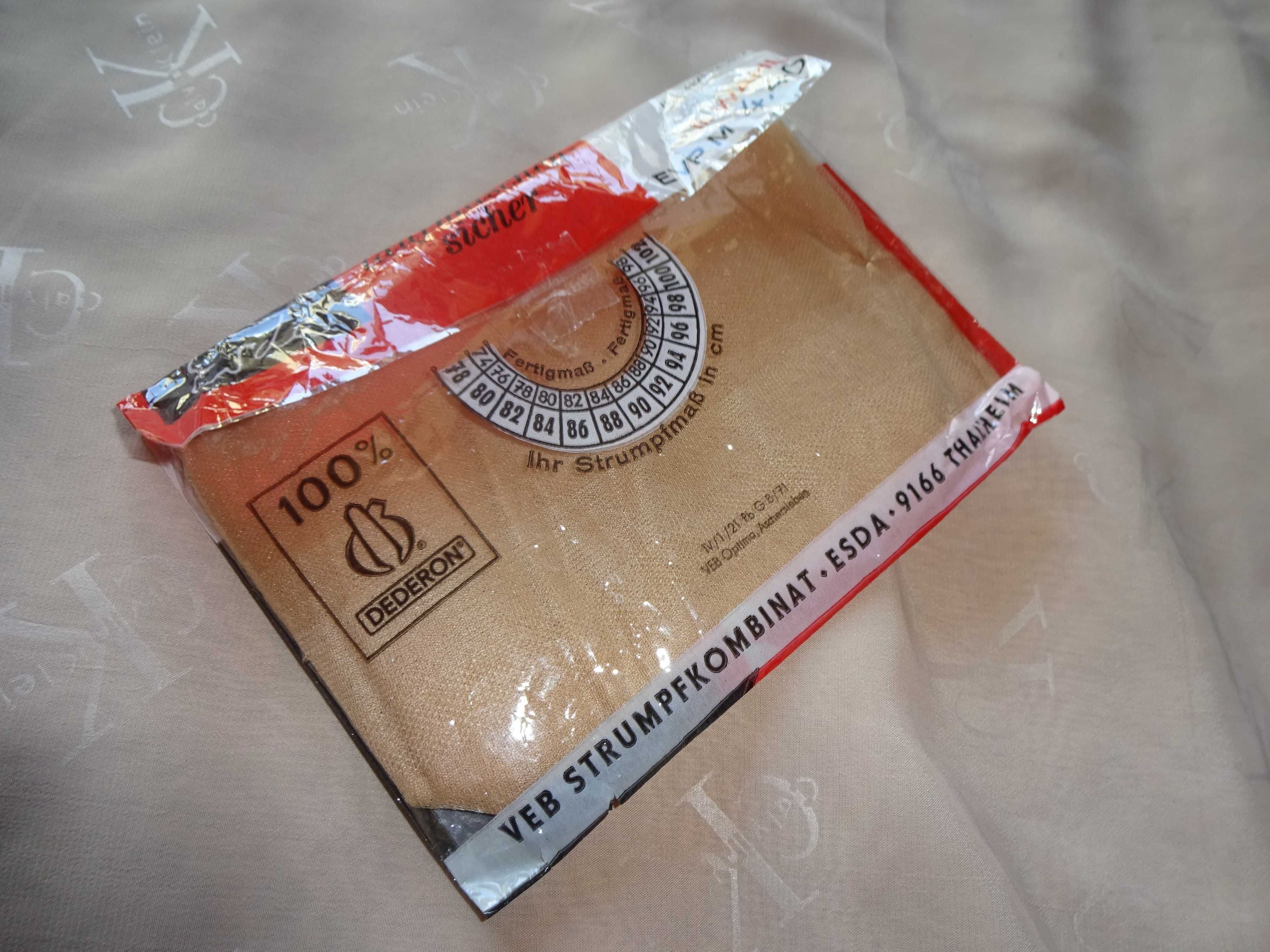 ESDA 20 den Dederon pończochy nylonowe NYLONY unikat vintage r. 8,5