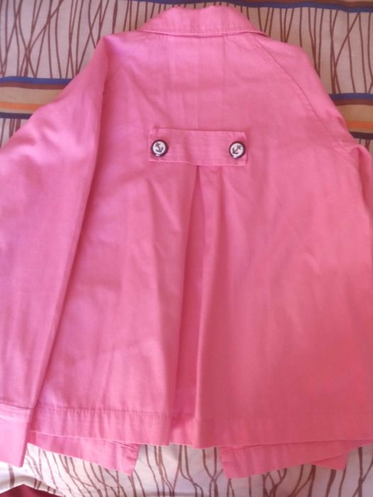 Casaco meia estação Cor de Rosa