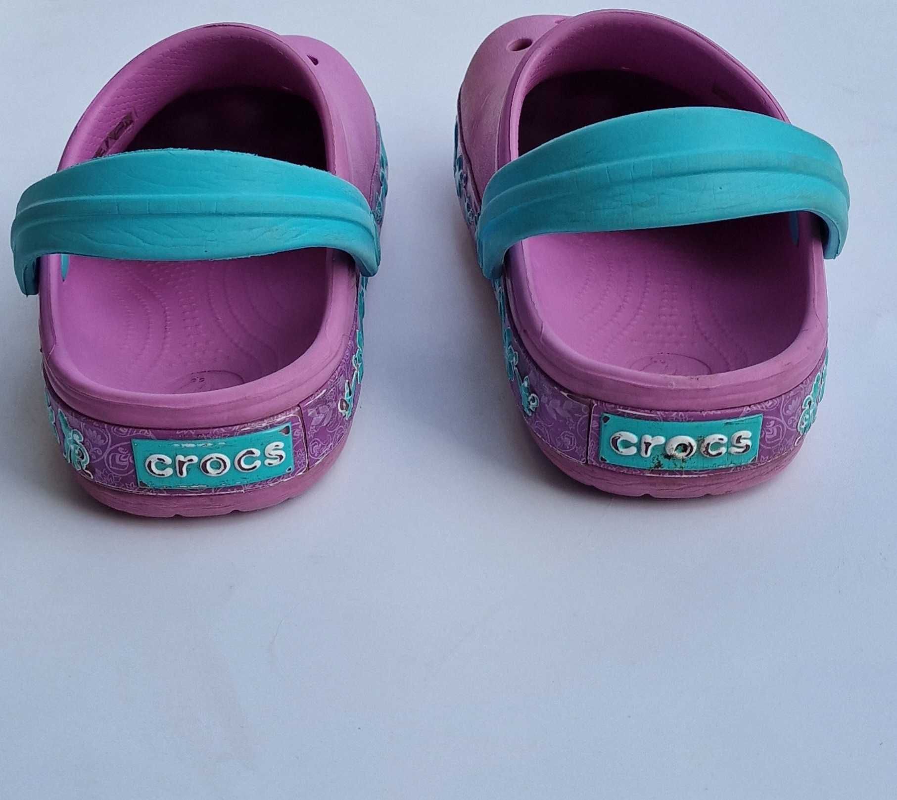 Crocs buty klapki sandały dziewczęce Jasmina Aladyn J1 32/33