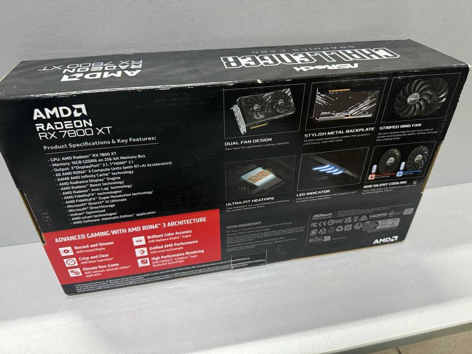 Відеокарта ASRock Radeon RX 7800 XT Challenger 16GB OC Нова!