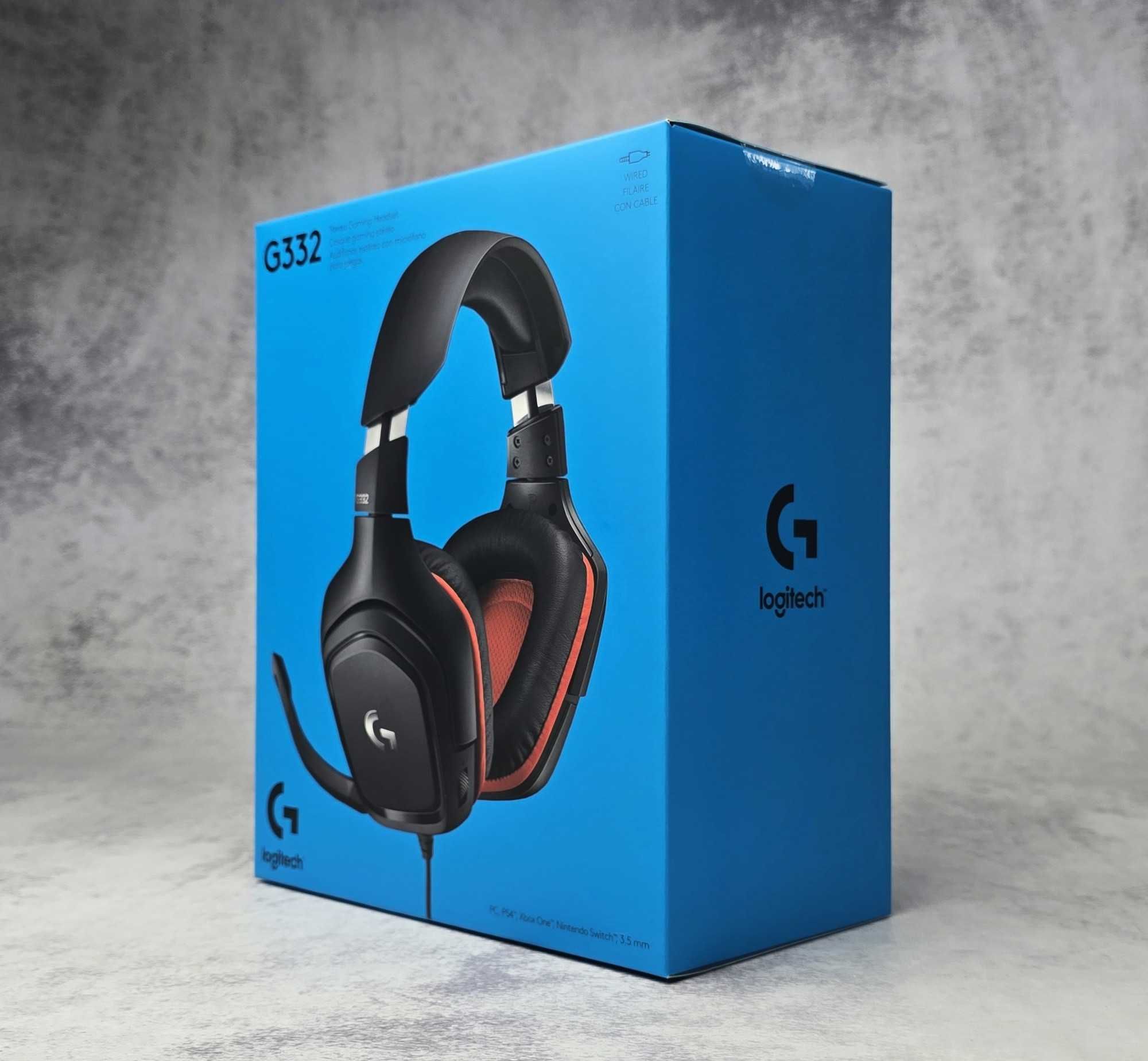 Гарнітура ігрова Logitech G332 (981-000757) Black/Red NEW