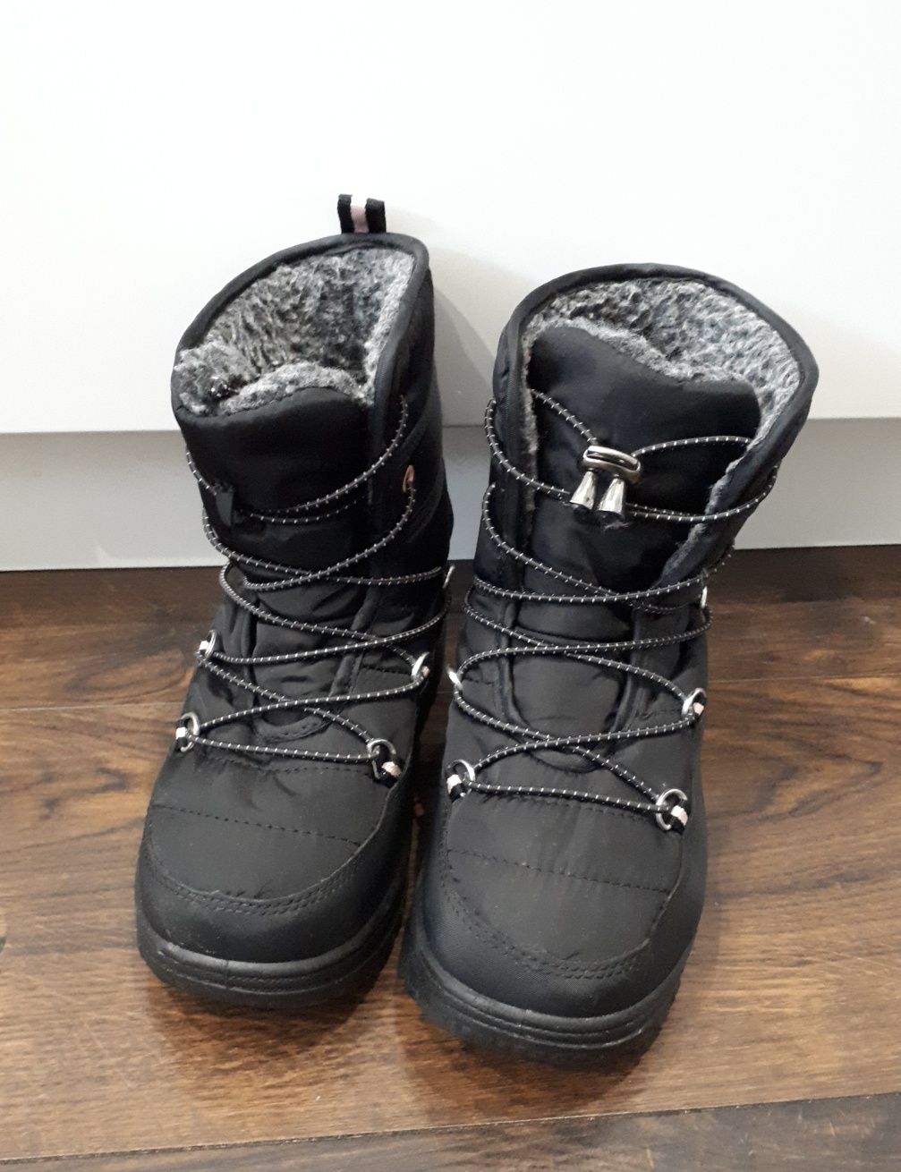 Buty śniegowce dziecięce czarne Martes 32