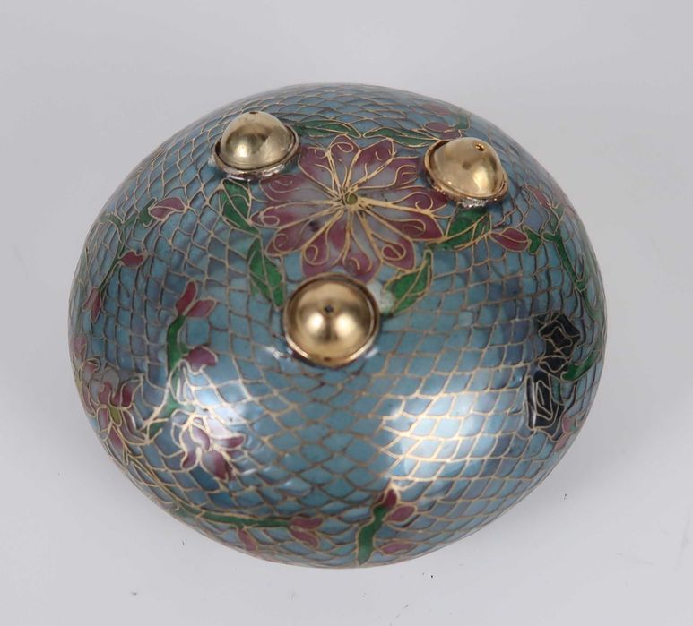 Taça Chinese plique-a-jour transparency enamel