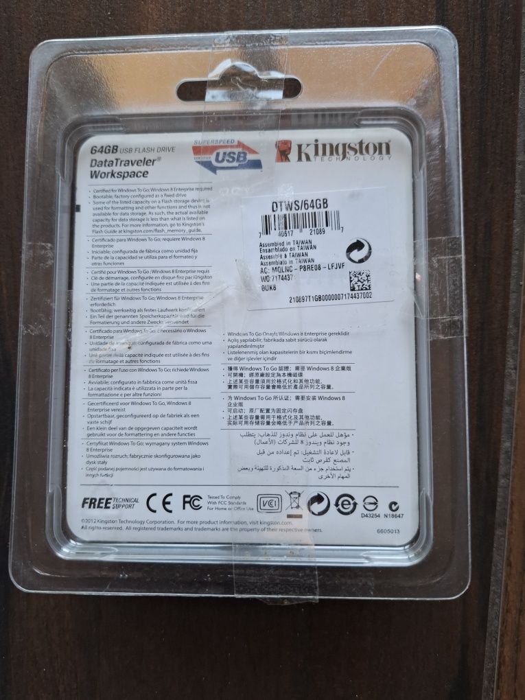 Pendrive Kingston DataTraveler Workspace 64GB