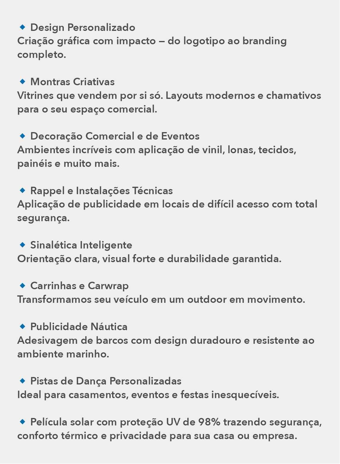 Serviço de Publicidade e Montagem