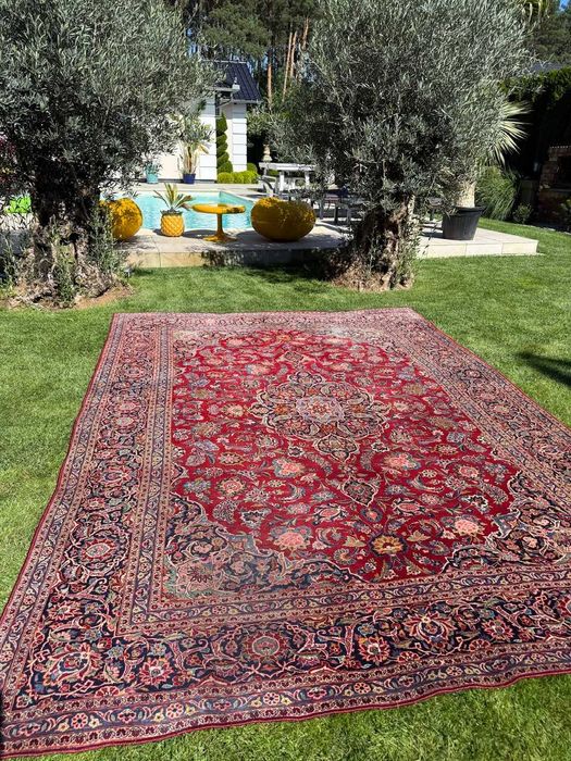 Vintage Dywan Perski R.Tkany Kaszmirowy Iran Keshan 360x260 gal.16 tyś