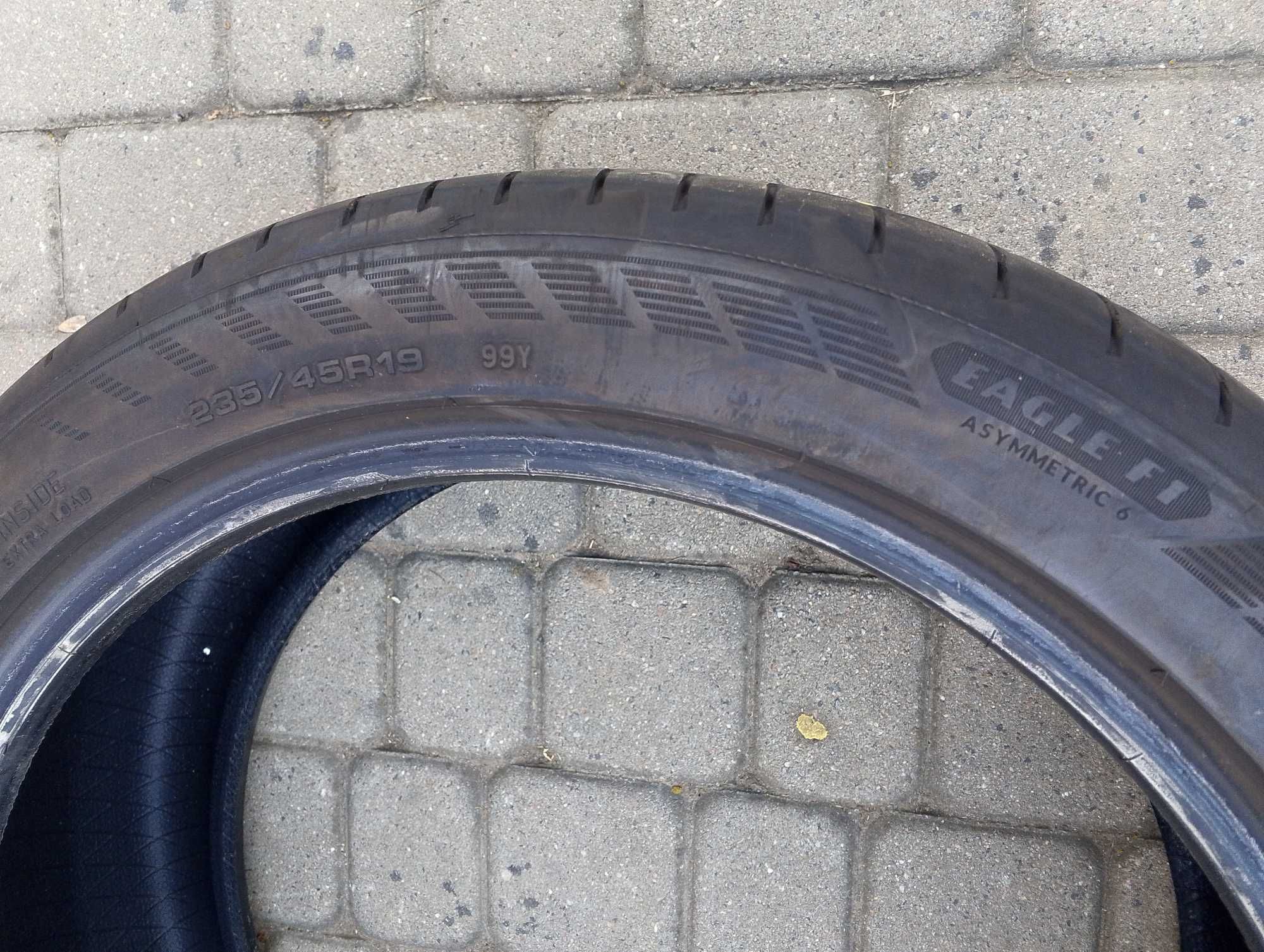 opona jak NOWA  1 szt. 235/45/19 Goodyear Eagle F 1  , 2024 rok