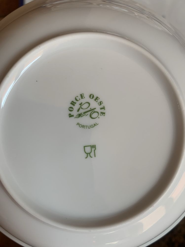 Serviço de lanche porcelana
