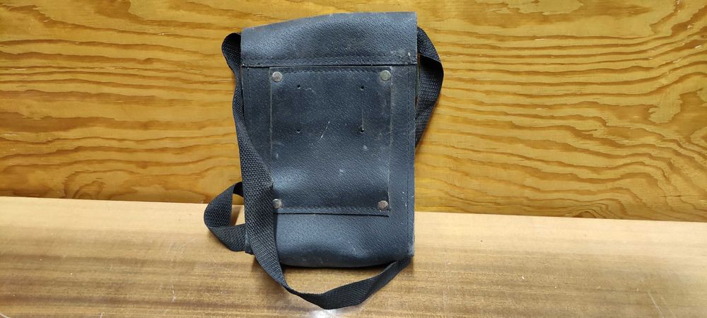 stara saszetka skórzana skóra PRL